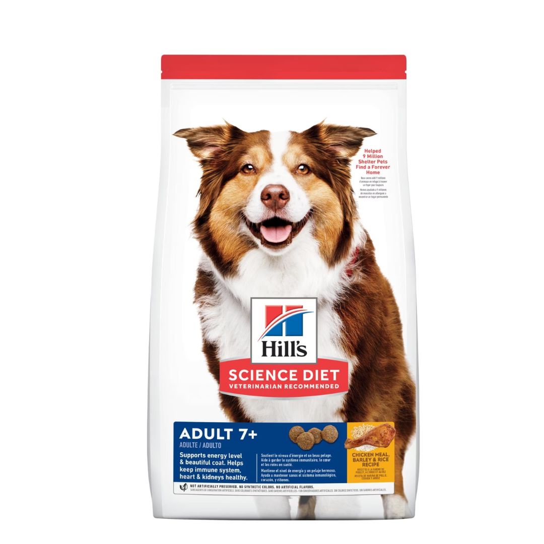 Hill's Science Diet Canine Adult 7+ Chicken Meal, Barley & Rice Recipe 3kg Dry Dog Food