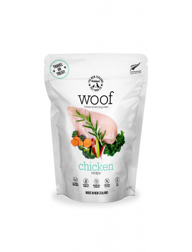 Woof Chicken Freeze Dried Dog Treats 50g