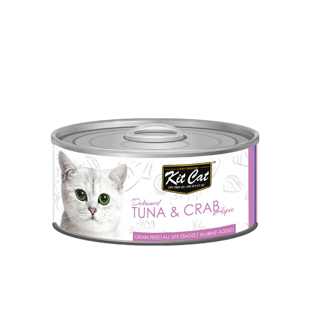 Kit Cat 80g Deboned Toppers Canned Tuna & Crab Wet Cat Food