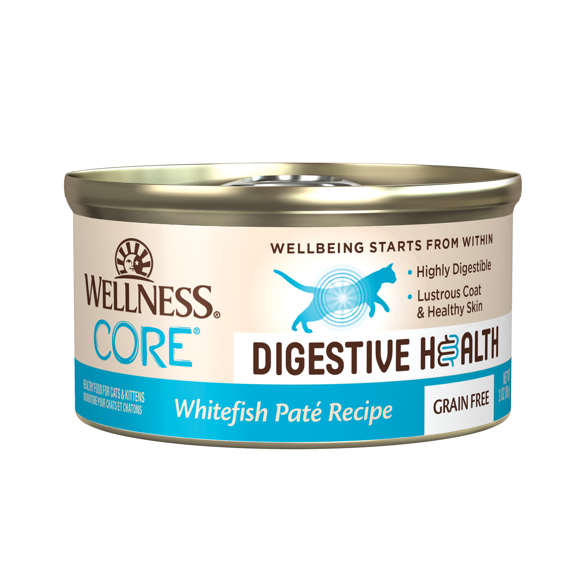 Wellness Core Cat 85g Digestive Health Pate Whitefish Wet Cat Food