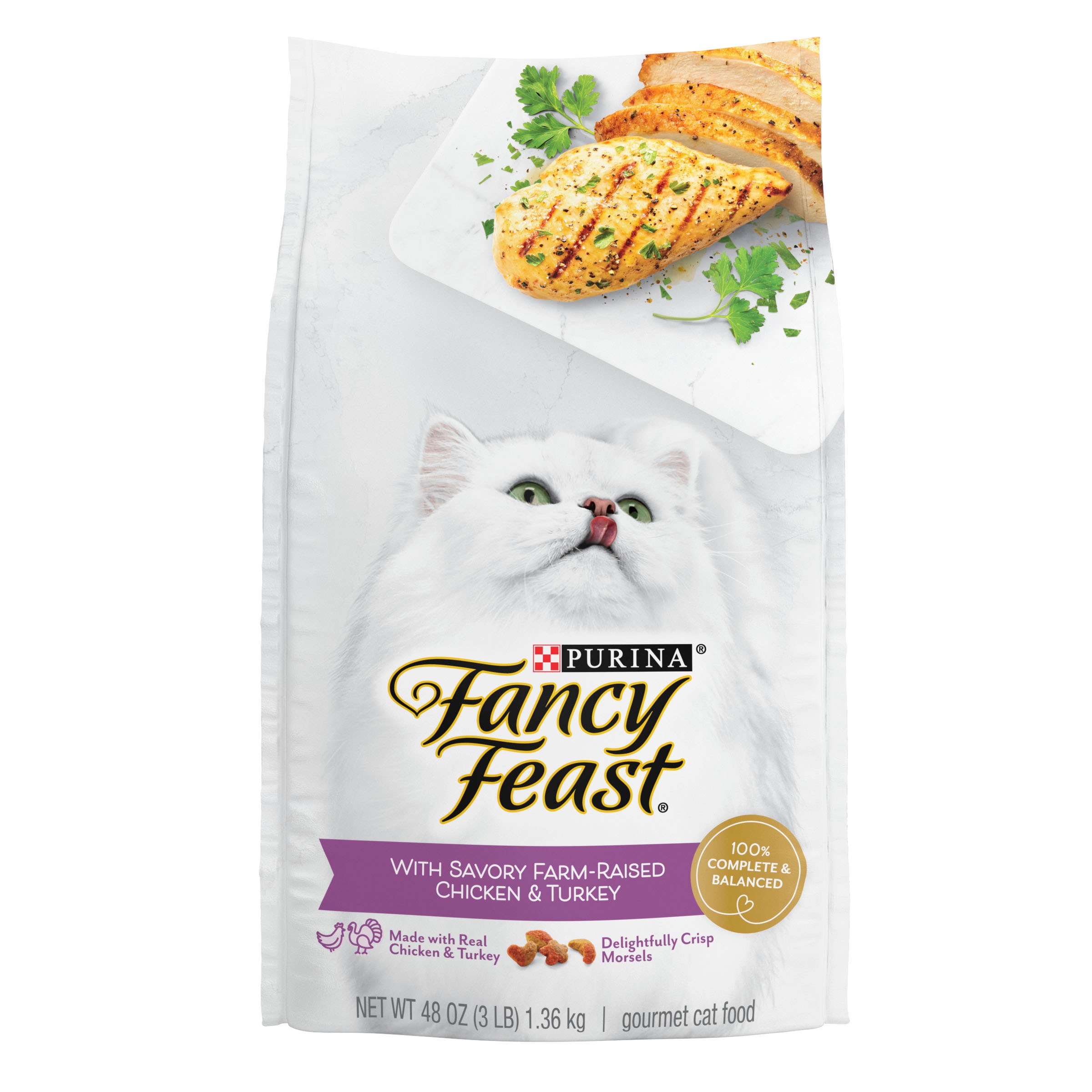 Fancy Feast Cat 1.36kg Gourmet Gold Chicken & Turkey Dry Cat Food