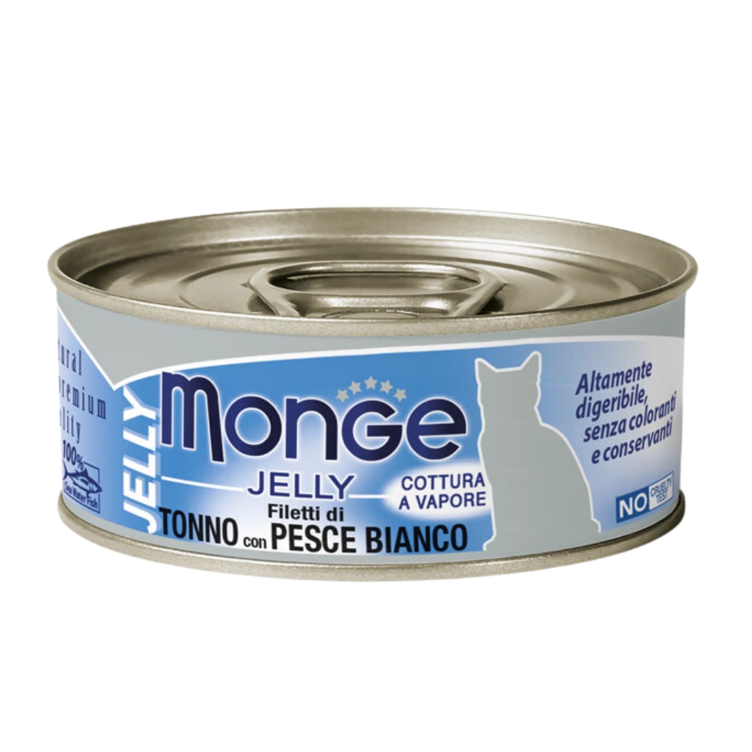 Monge Cat Jelly 80g Adult Tuna Filled With Seabream Wet Cat Food