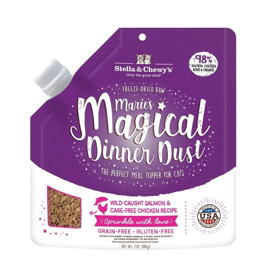 Stella & Chewy's Cat Freeze Dried Raw Mixers & Toppers 198g Salmon & Chicken Dry Cat Food
