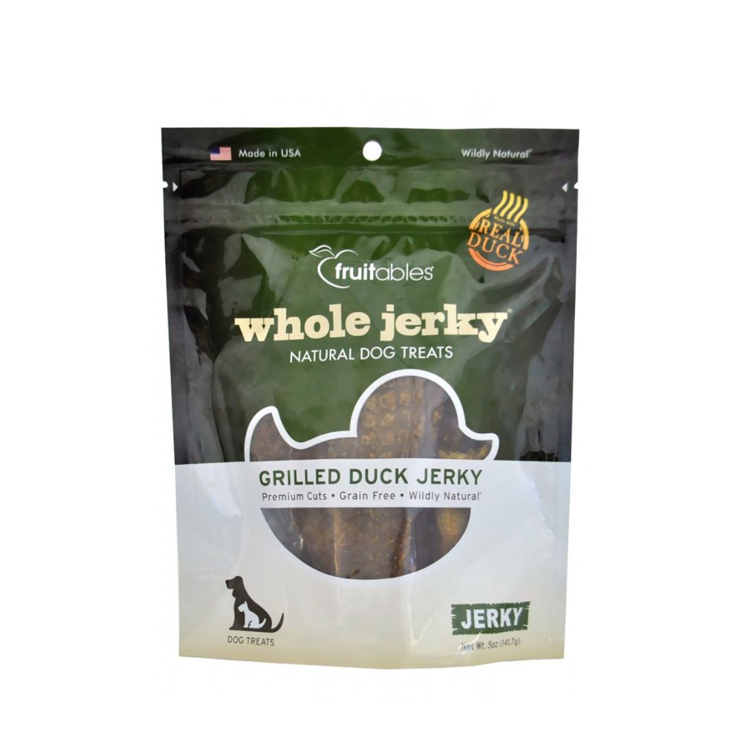 Fruitables Whole Jerky Dog Treats In Grilled Duck Dog Treats 140g