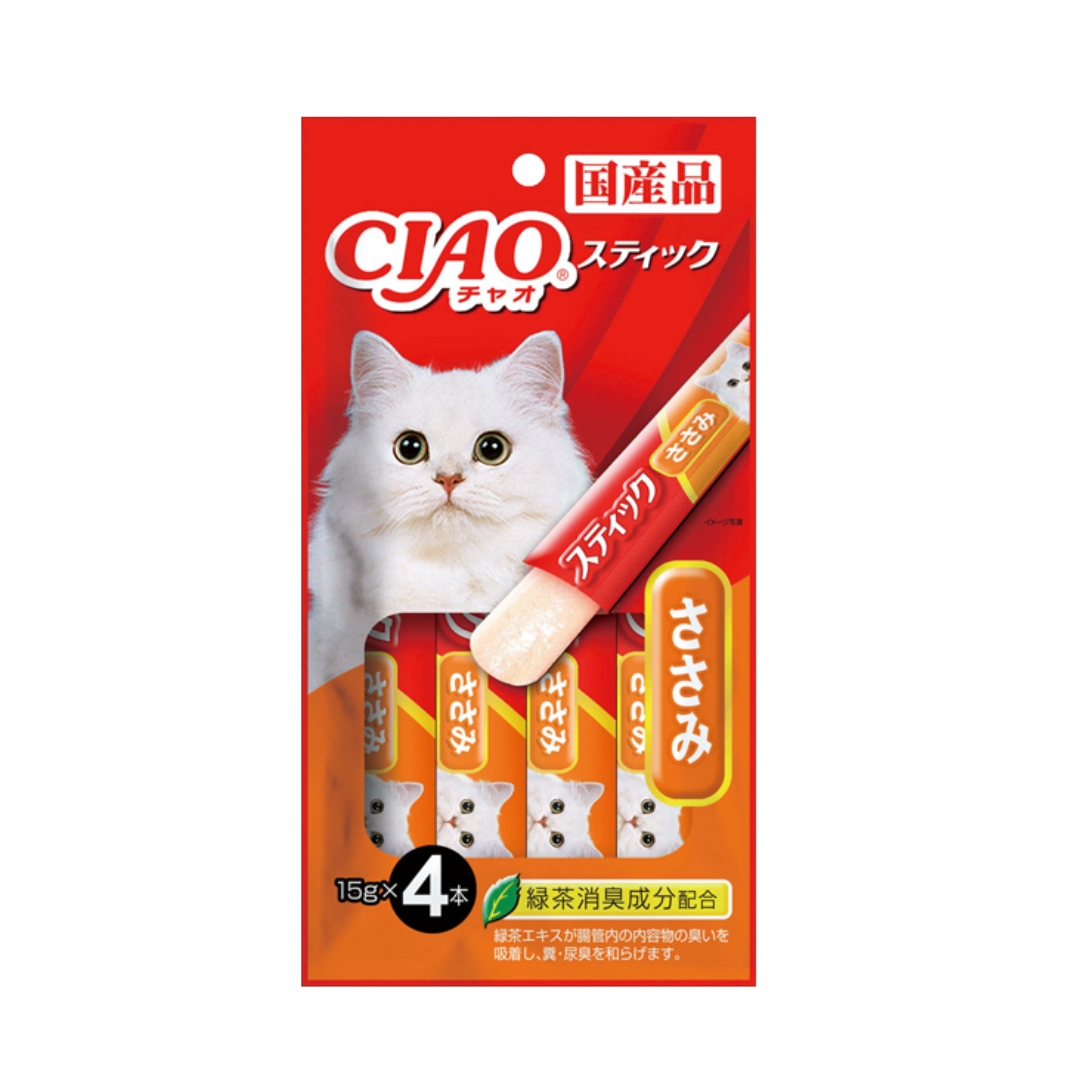 Ciao Stick 15gx4 Chicken In Jelly Cat Treat