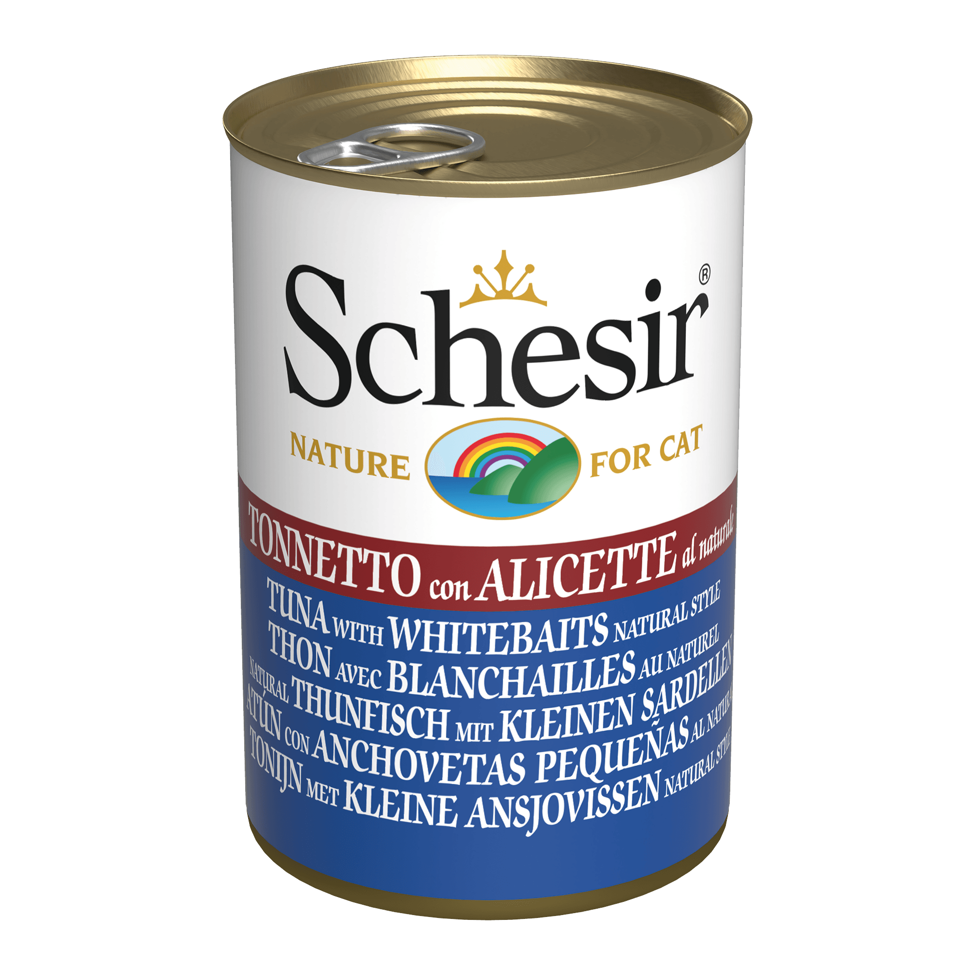 Schesir Cat 140g Tuna With Whitebaits Jelly Wet Cat Food