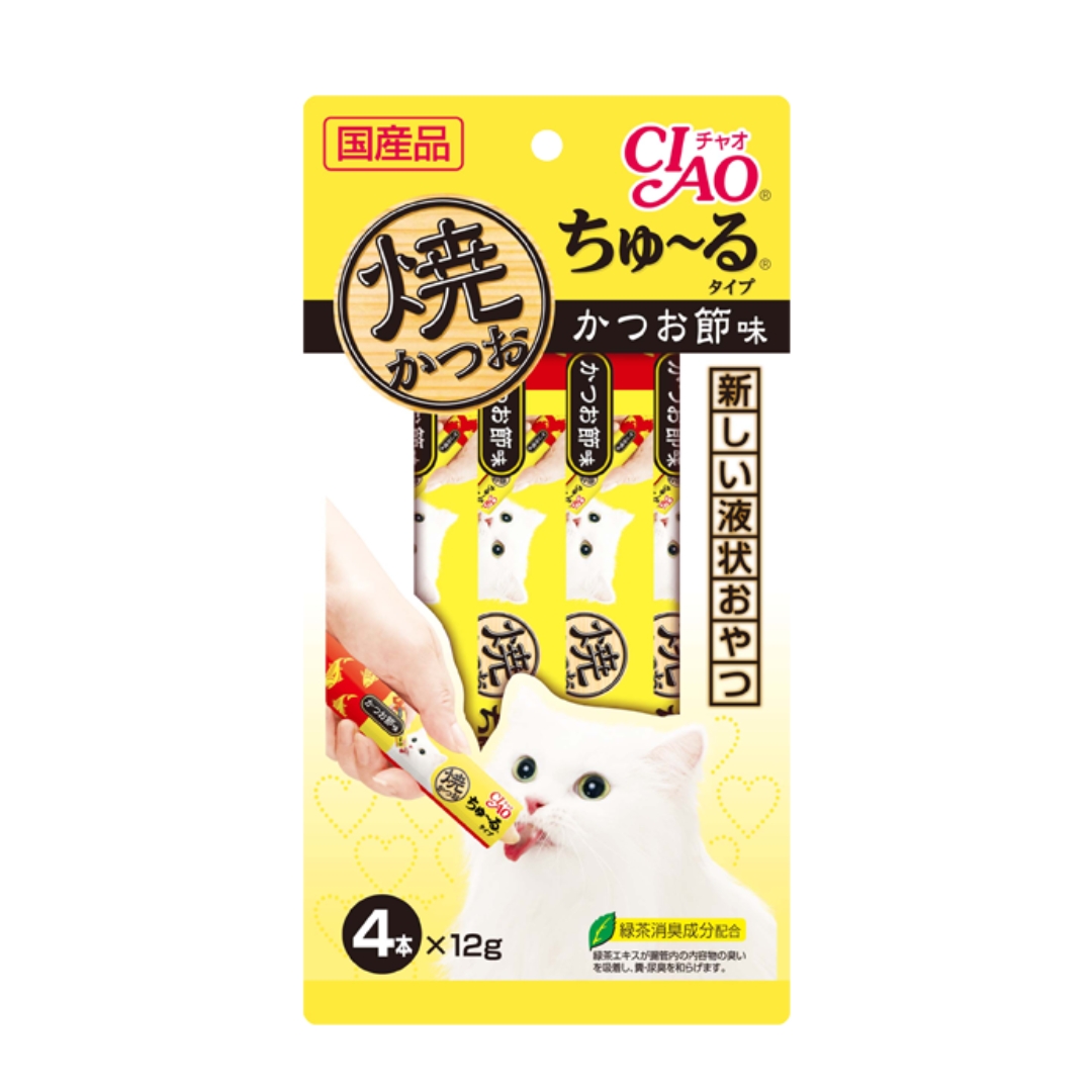 Ciao Churu 12gx4 Grilled Tuna Dried Bonito Flavor Cat Treat