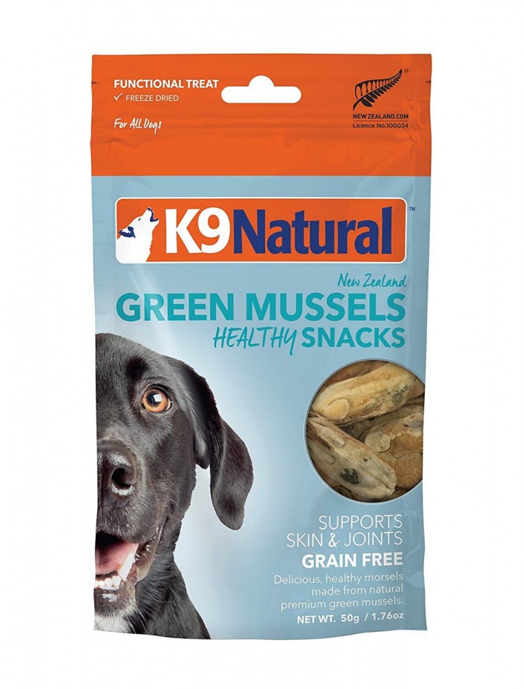 K9 Natural Dog Freeze Dried 50g Green Lipped Mussel Snacks Dog Treats