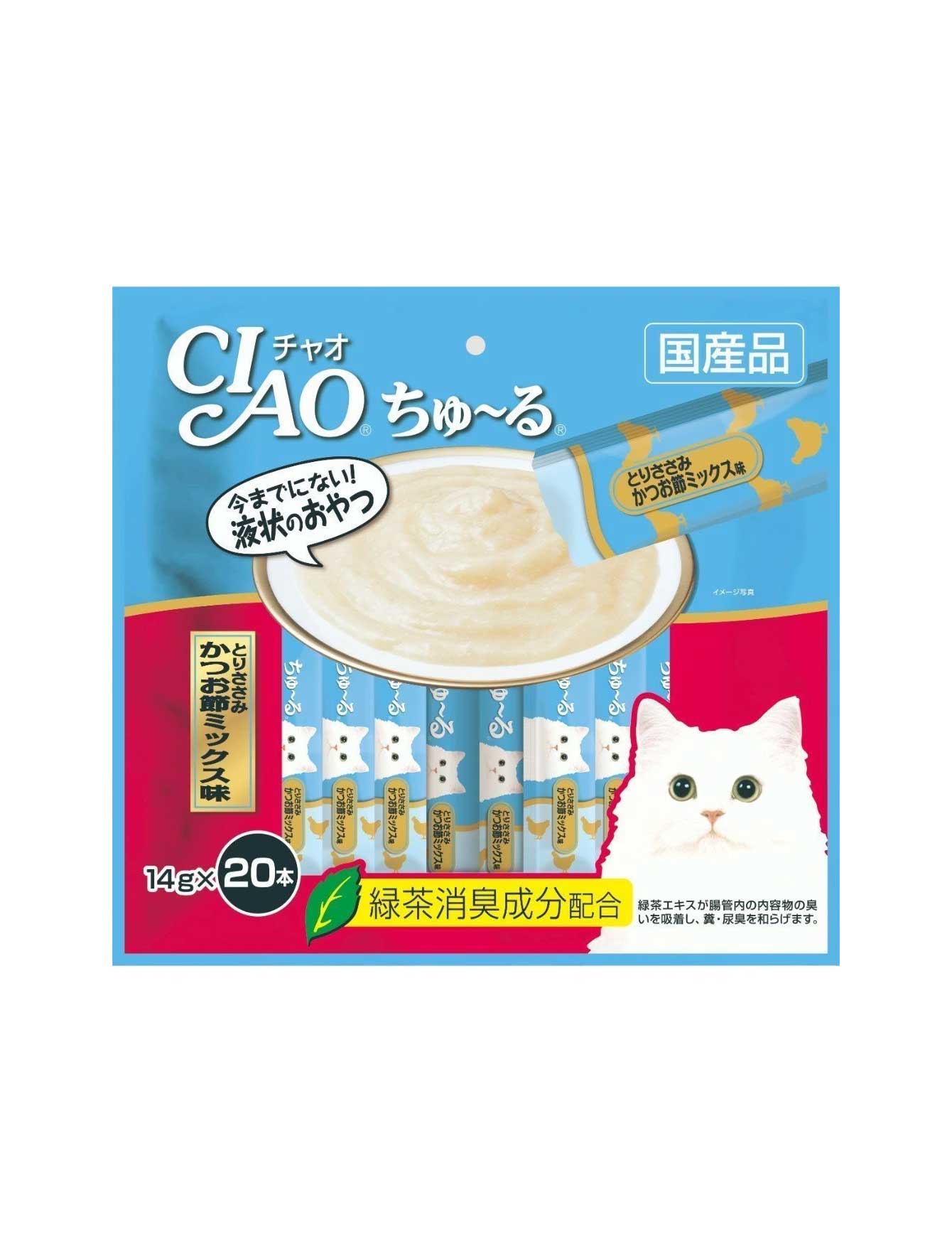Ciao Churu 14gx20 Chicken Fillet & Sliced Bonito Cat Treat