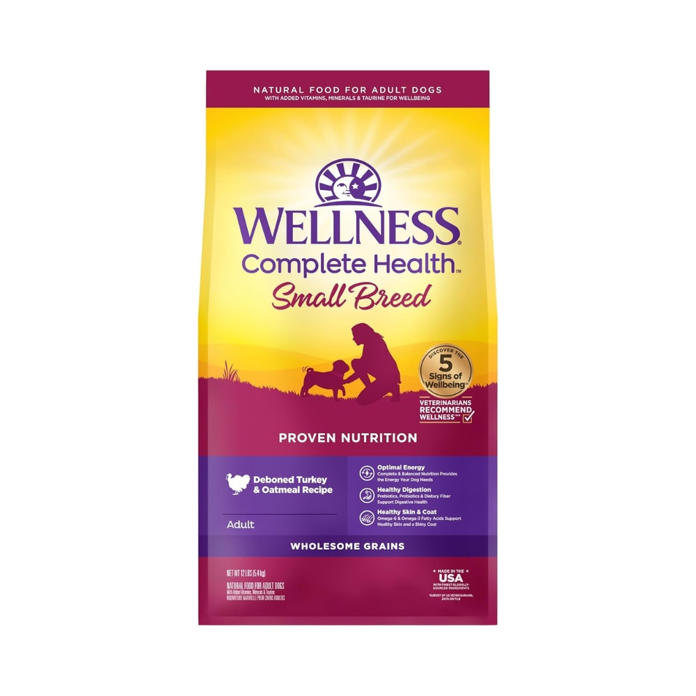 Wellness Dog 5.4kg (12lb) Complete Health Small Breed Turkey & Oatmeal Dry Dog Food