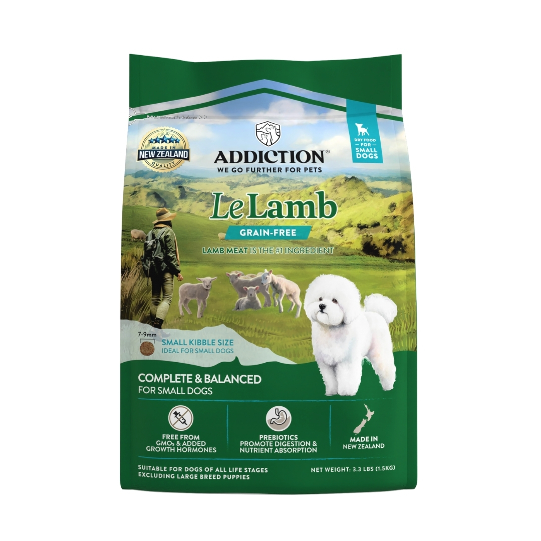 Addiction Dog 1.5kg Small Breed Le Lamb Dry Dog Food