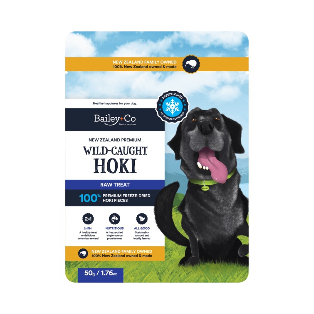 Bailey+co Dog 70g Freeze Dried Wild Hoki Dog Treats