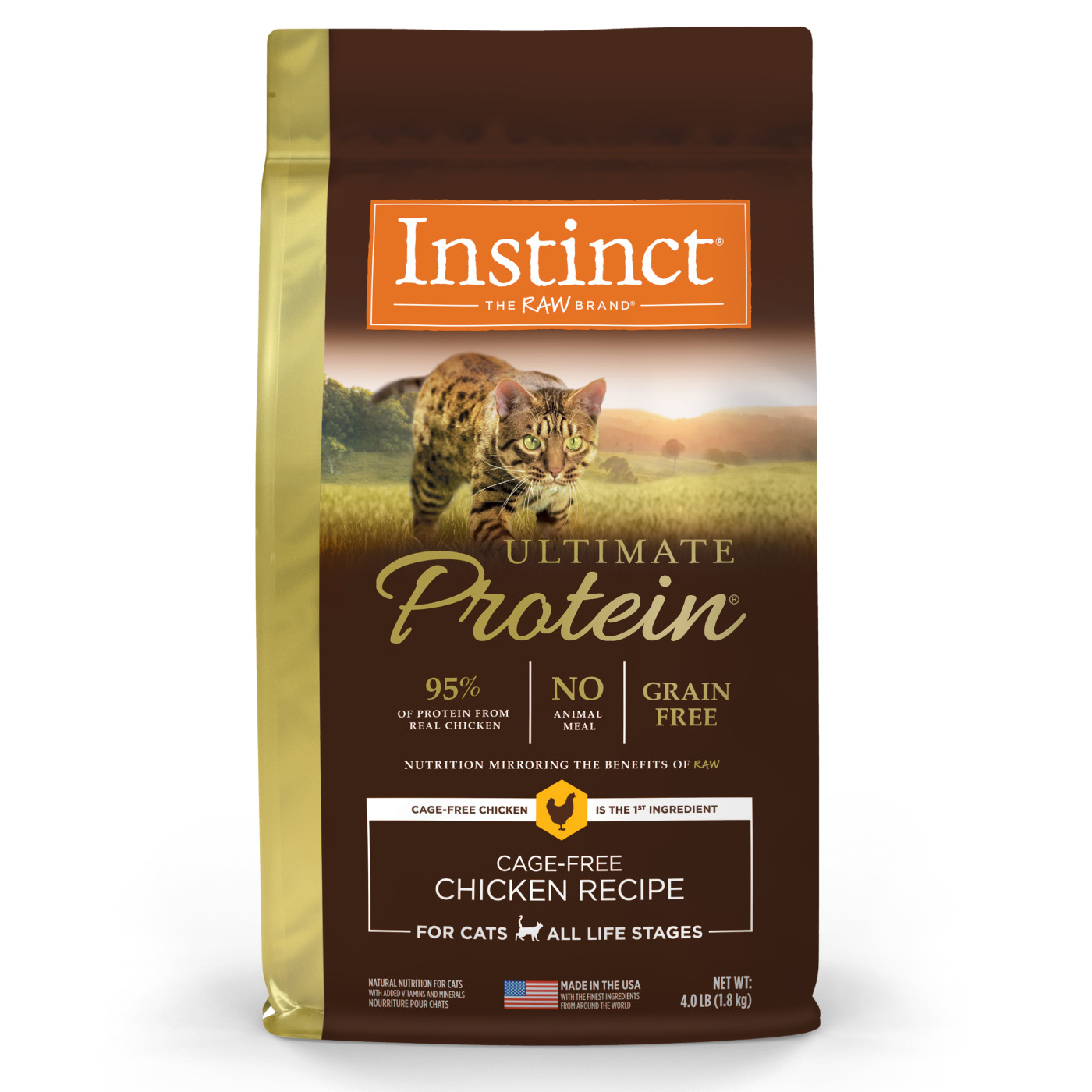 Instinct Cat Ultimate Protein 10lb Real Chicken Recipe Dry Cat Food