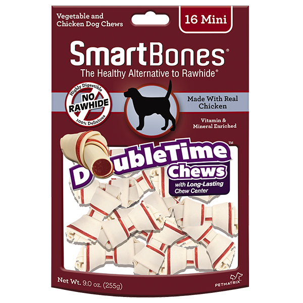 Smartbones Dog 16pcs Doubletime Bones Mini Chicken Dog Treat