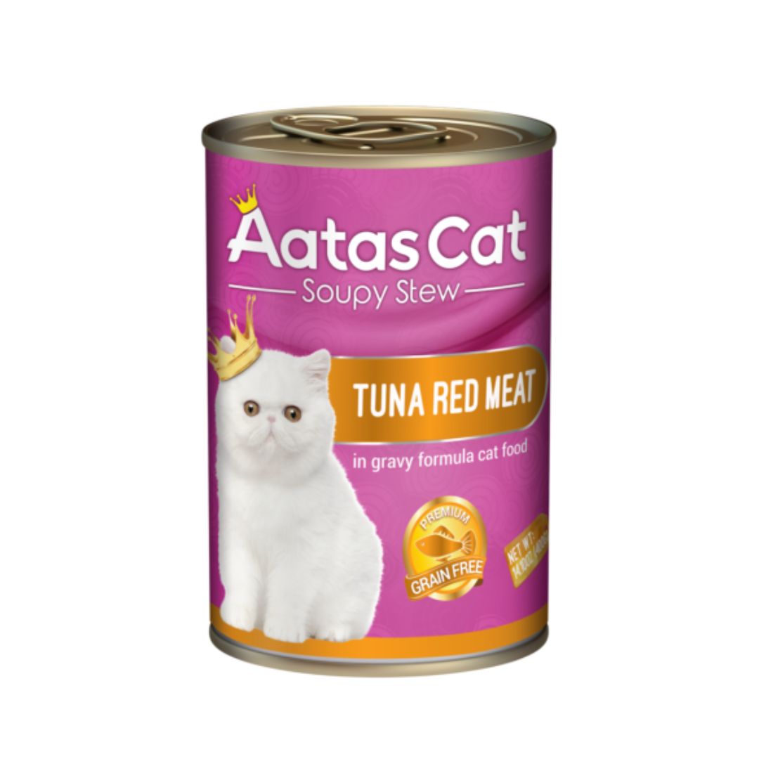 Aatas Cat Soupy Stew Tuna Red Meat In Gravy 400g
