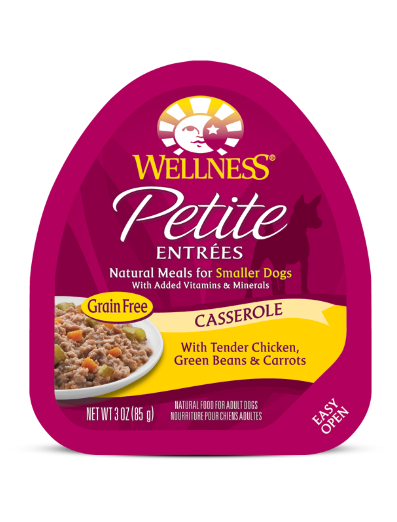 Wellness Petite Entrées Casserole With Roasted Lamb Peas & White Sweet Potatoes Wet Dog Food 85g