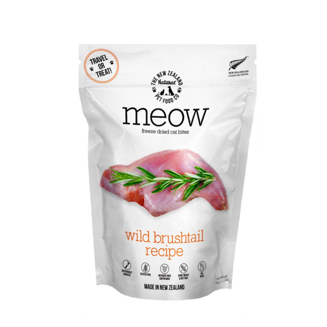 Meow Freeze Dried 50g Wild Brushtail Cat Treat