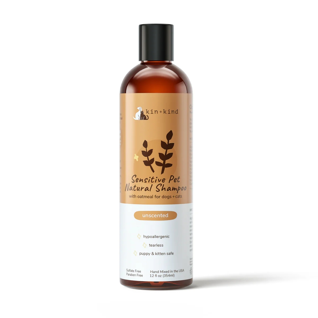Kin+kind 354ml Sensitive Skin Shampoo Unscented For Puppies & Kittens