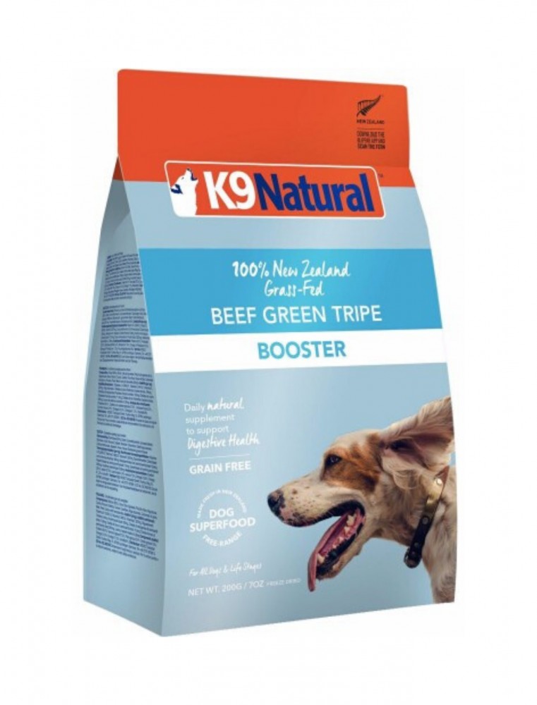 K9 Natural Dog Freeze Dried 200g Beef Green Tripe Booster Dry Dog Food
