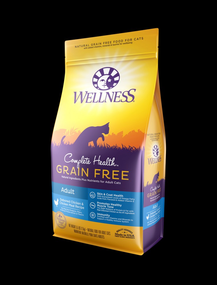 Wellness Cat 2.5kg (5.5lb) Complete Health Grain Free Adult Deboned Chicken & Chicken Meal Dry Cat Food