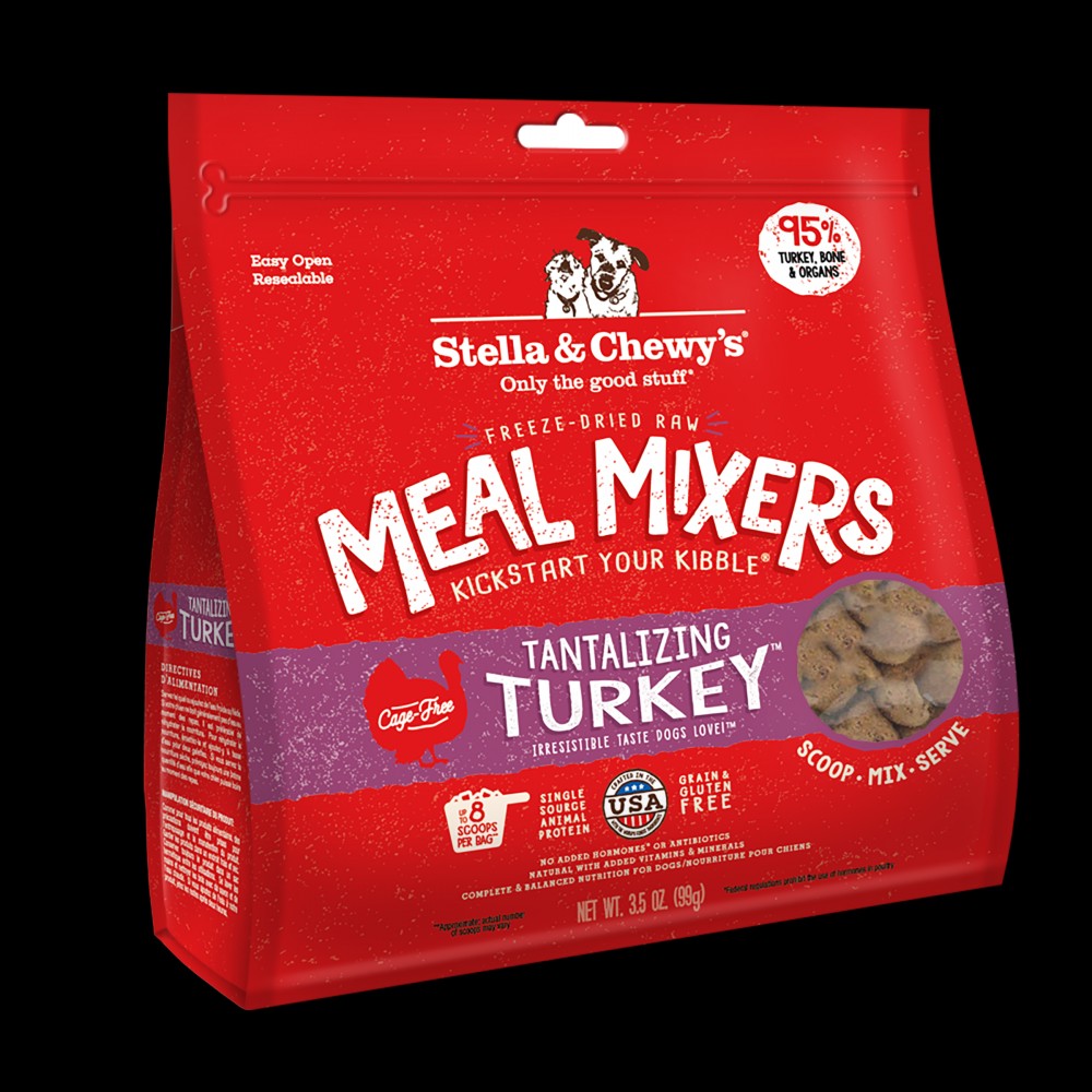 Stella & Chewy's Freeze Dried Tantalizing Turkey Meal Mixers For Dogs 510g (18oz)