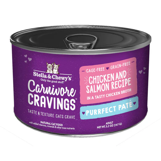 Stella & Chewy's Carnivore Cravings Purrfect Pate (chicken & Salmon In Broth) Canned Cat Food 154g