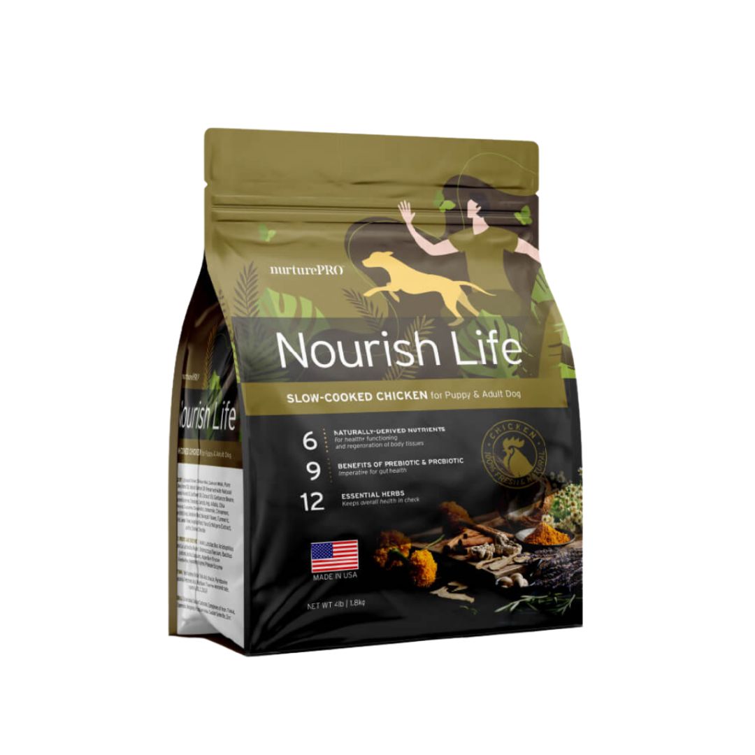 Nurture Pro Dog Nourish Life 11.8kg Slow-cooked Chicken Puppy & Adult Dog Dry Dog Food