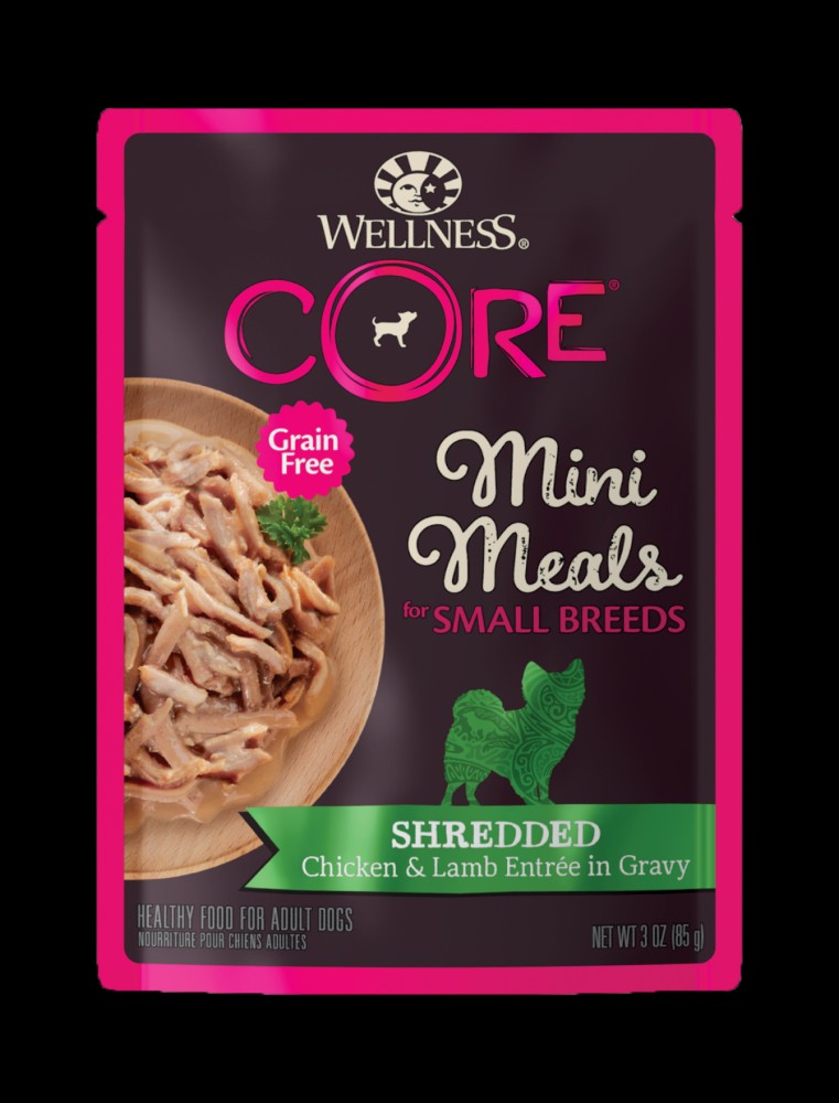 Wellness Core Small Breed Mini Meals - Shredded Chicken & Lamb Wet Dog Food 85g