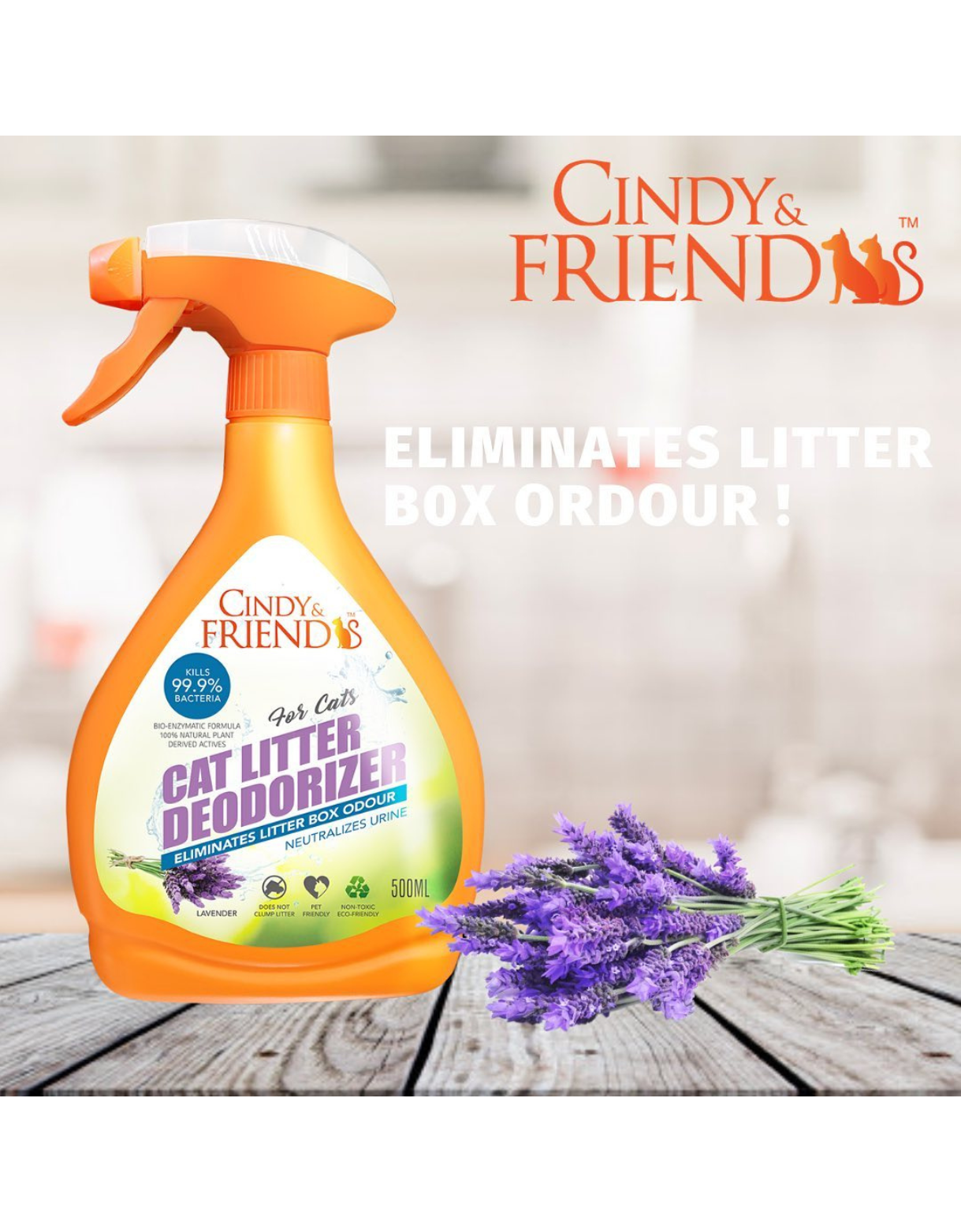 Cindy Friends Cat Litter Deodorizer Spray Singapore s Pet Store Perromart SG PerroMart SG