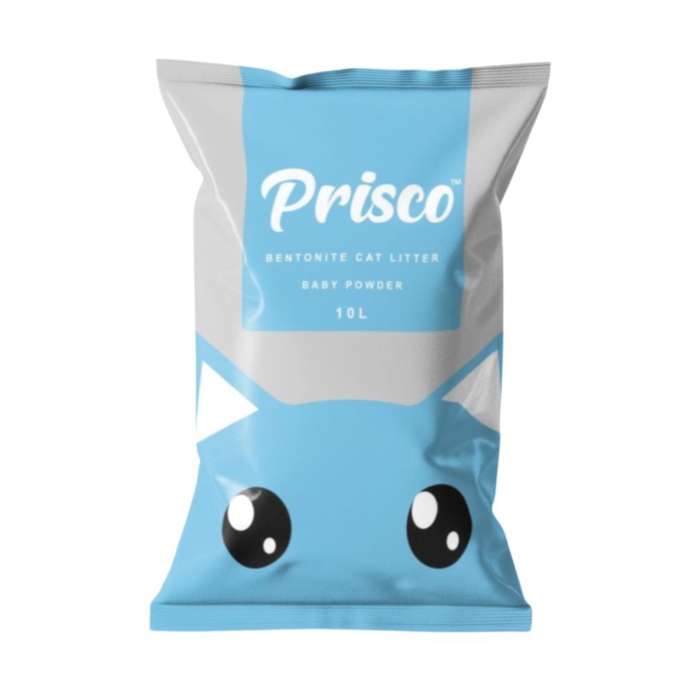 Prisco Bentonite Cat Litter 10l Baby Powder