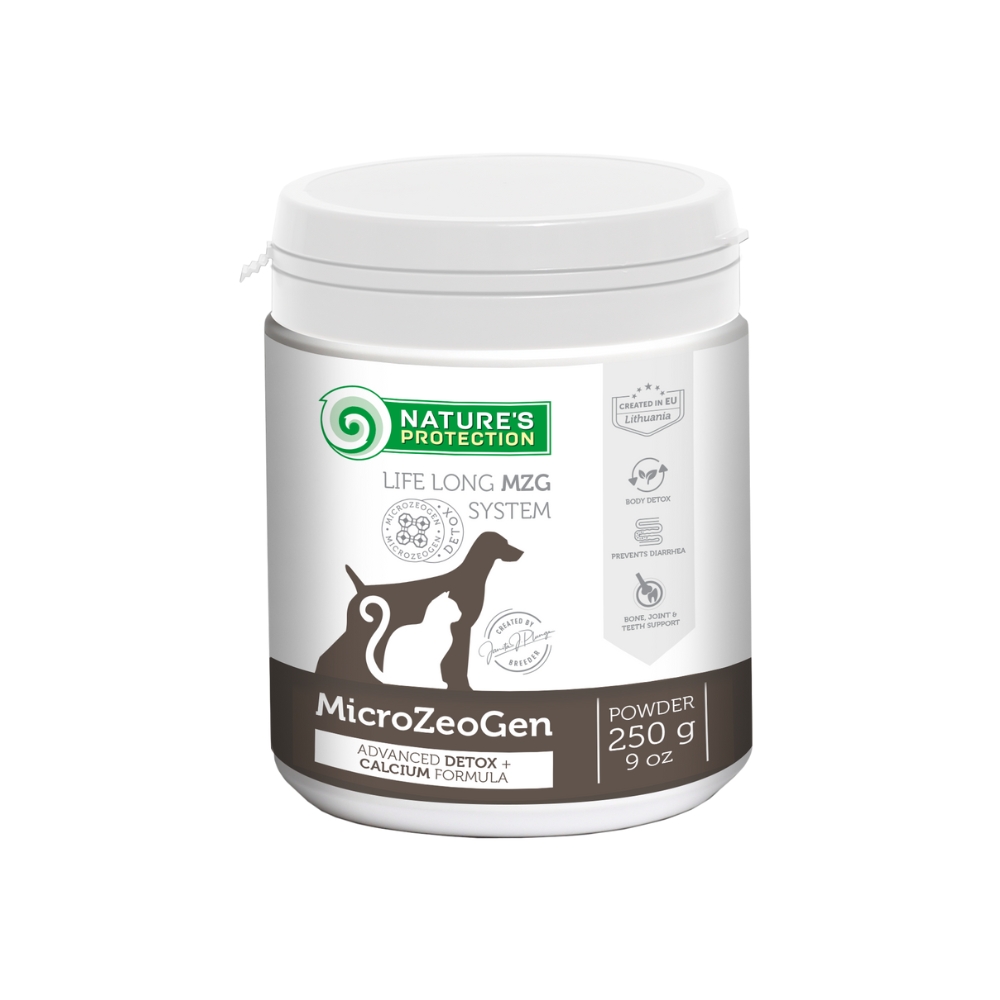 Nature's Protection Microzeogen Advanced Detox & Calcium 250g Pet Supplement