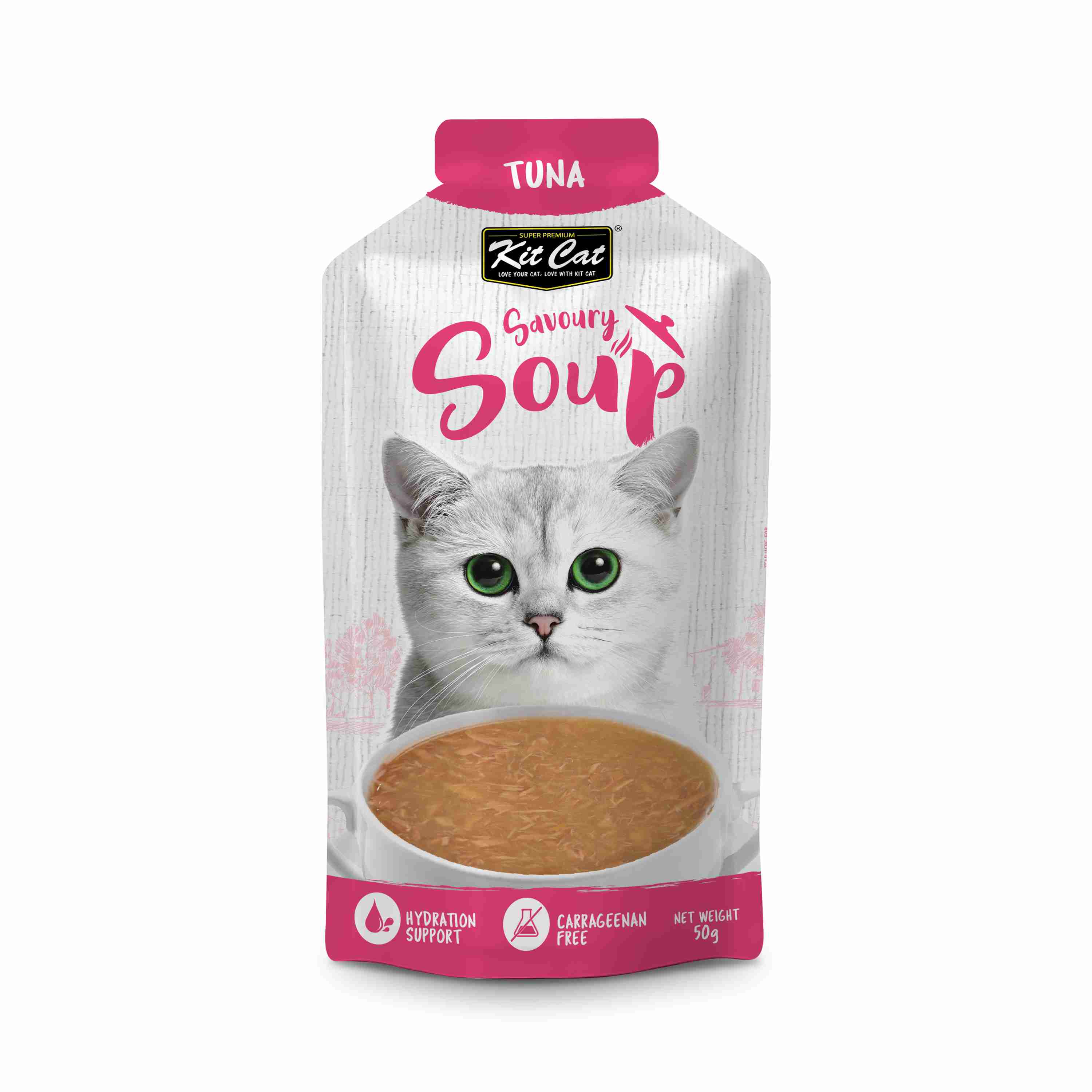 Kit Cat 50g*6 Savoury Soup Tuna Wet Food Pouches For Cats