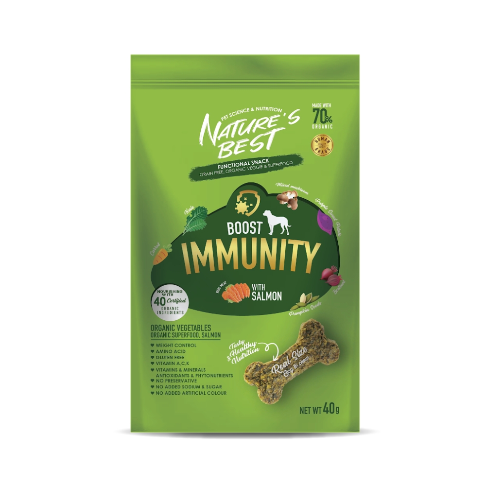 Nature's Best Dog 40g Boost Immunity Salmon Functional Snack For Dogs