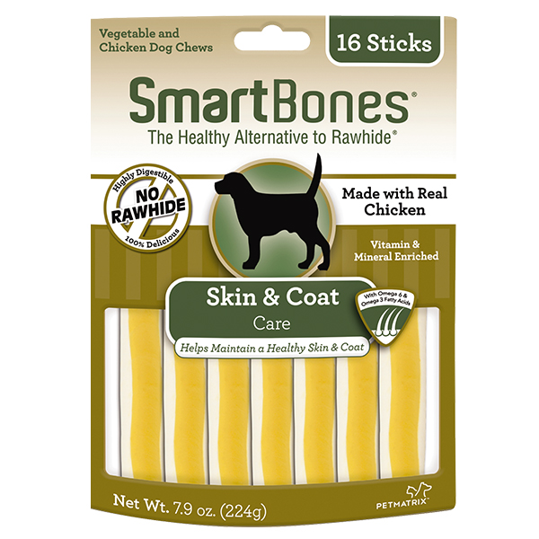 Smartbones Dog 16pcs Skin & Coat Care Chews Dog Treat