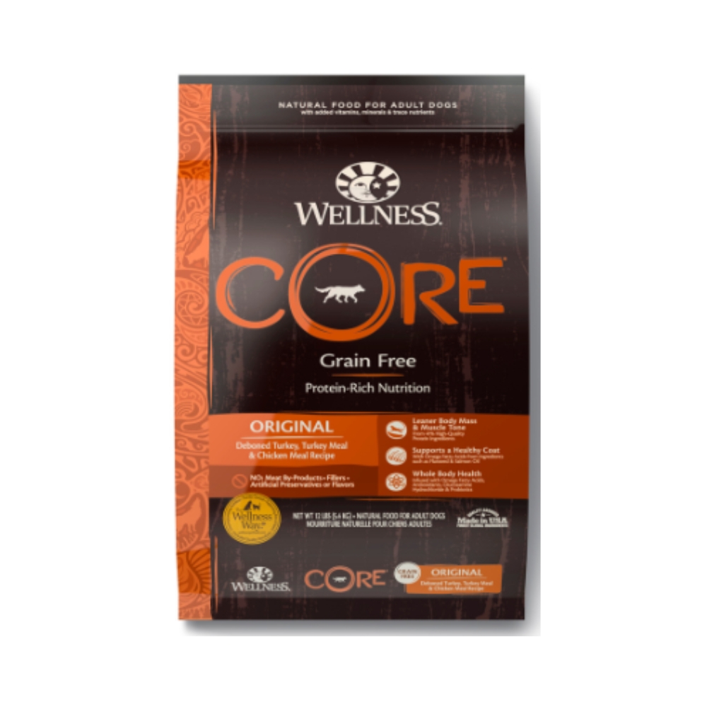 (exp: 27 Nov 2025) Wellness Core Dog 5.4kg (12lb) Original Grain Free Dry Dog Food