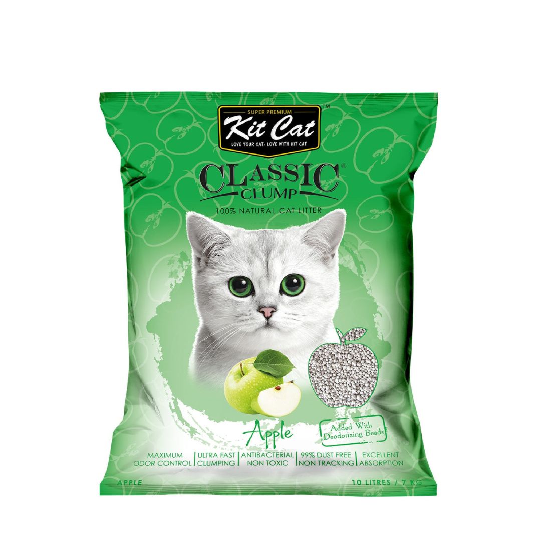 Kit Cat 10l Classic Clump Apple Cat Litter