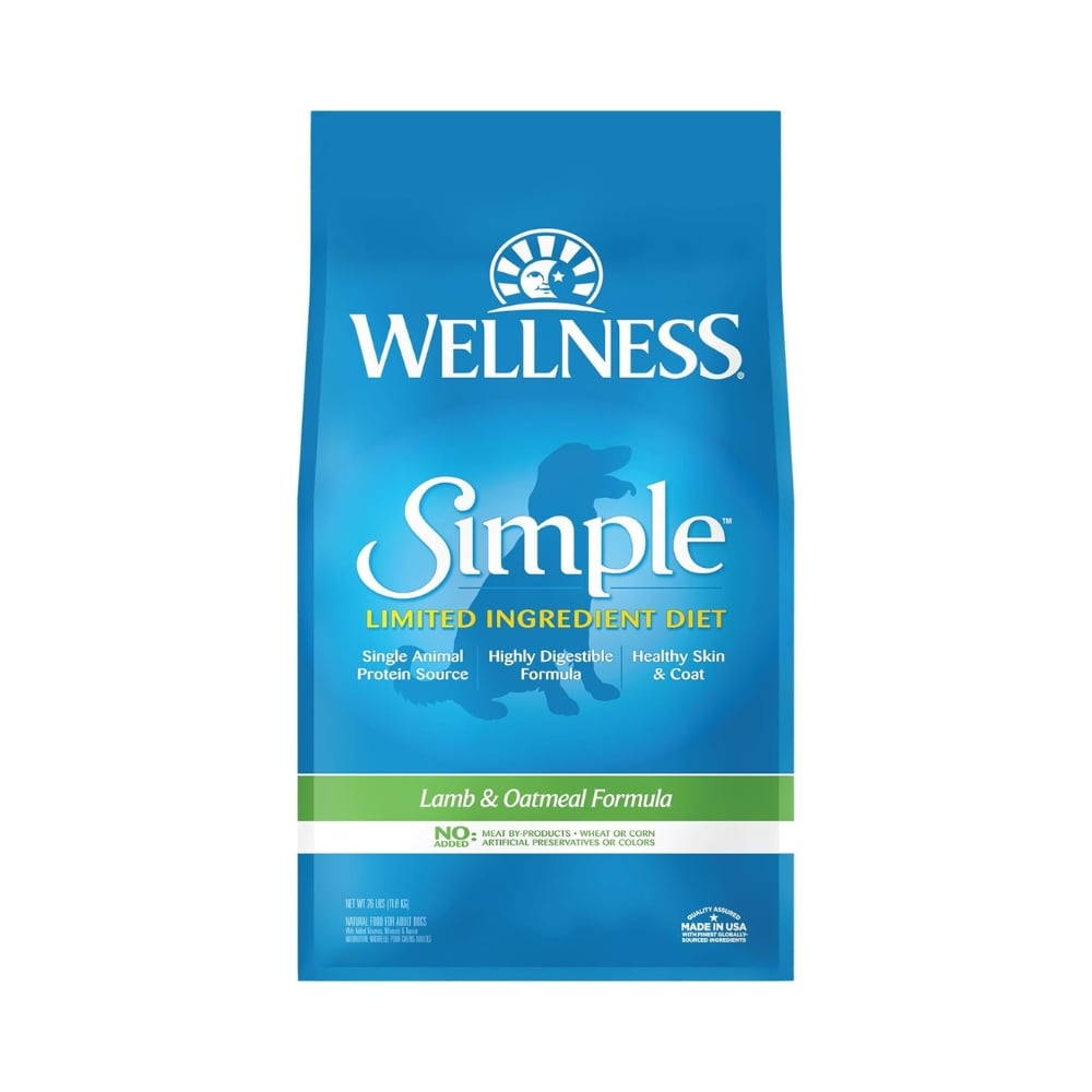 Wellness Dog 11.8kg (26lb) Simple Lamb & Oatmeal Formula Dry Dog Food