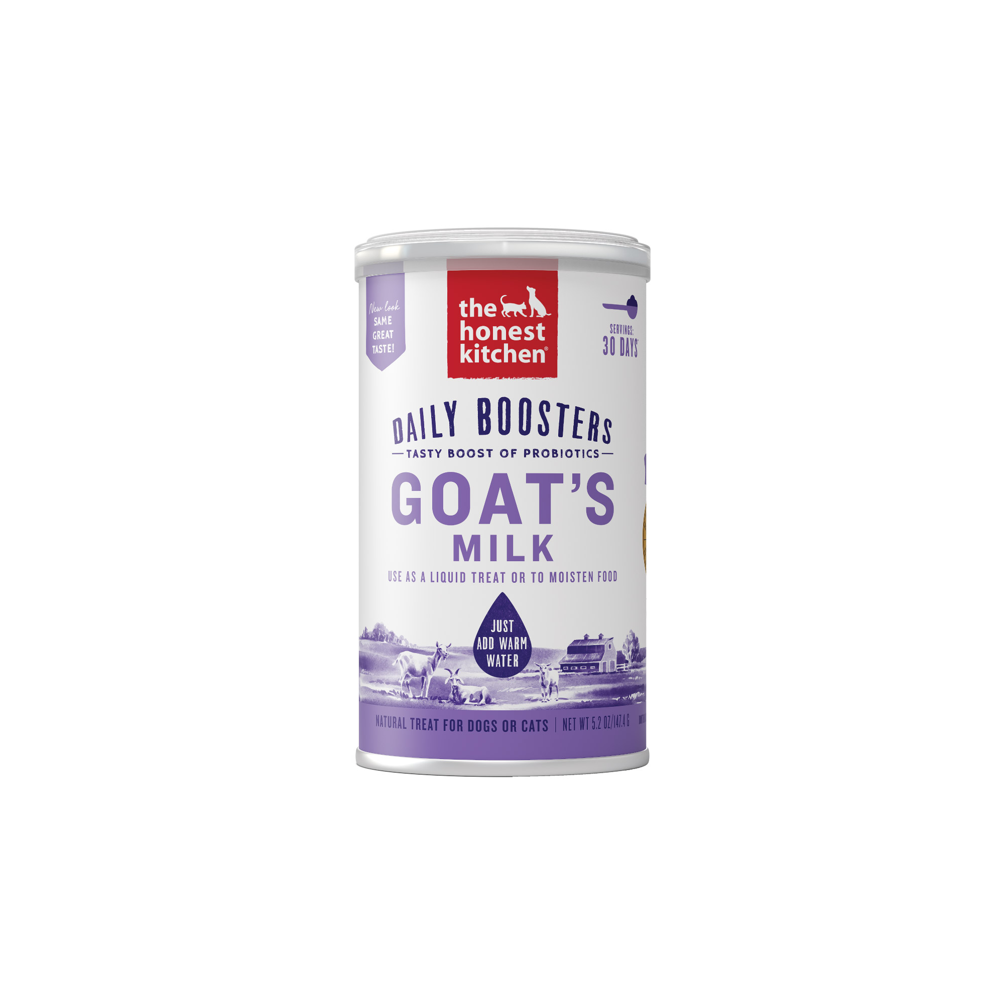 The Honest Kitchen Dog 5.2oz Daily Boosters Goat's Milk Dog Supplements & Broths
