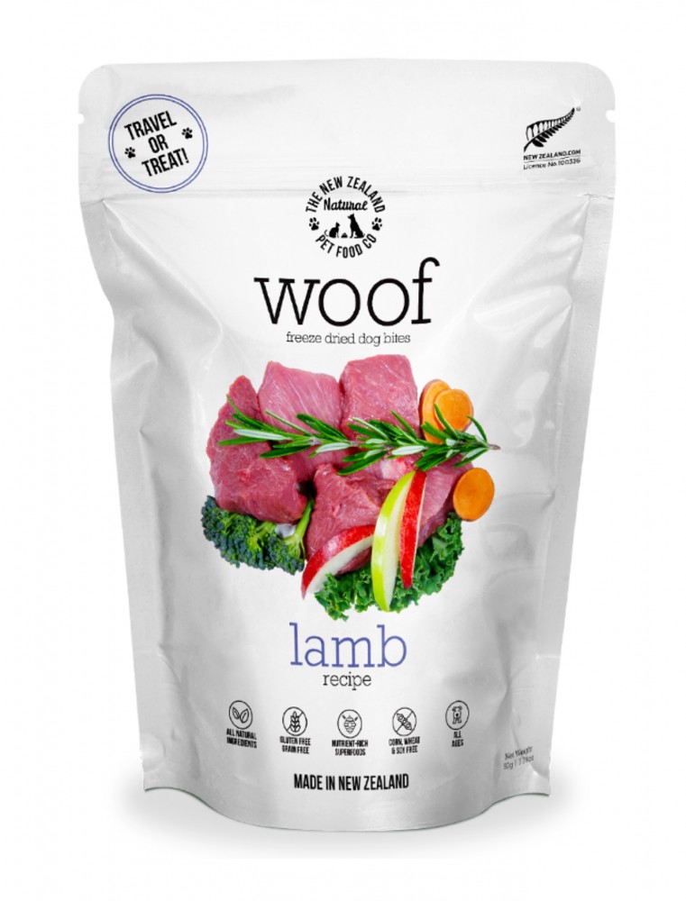 Woof Lamb Freeze Dried Dog Treats 50g