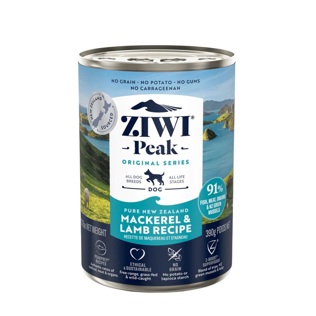 Ziwipeak Dog Original Series 390g Mackerel & Lamb Wet Dog Food