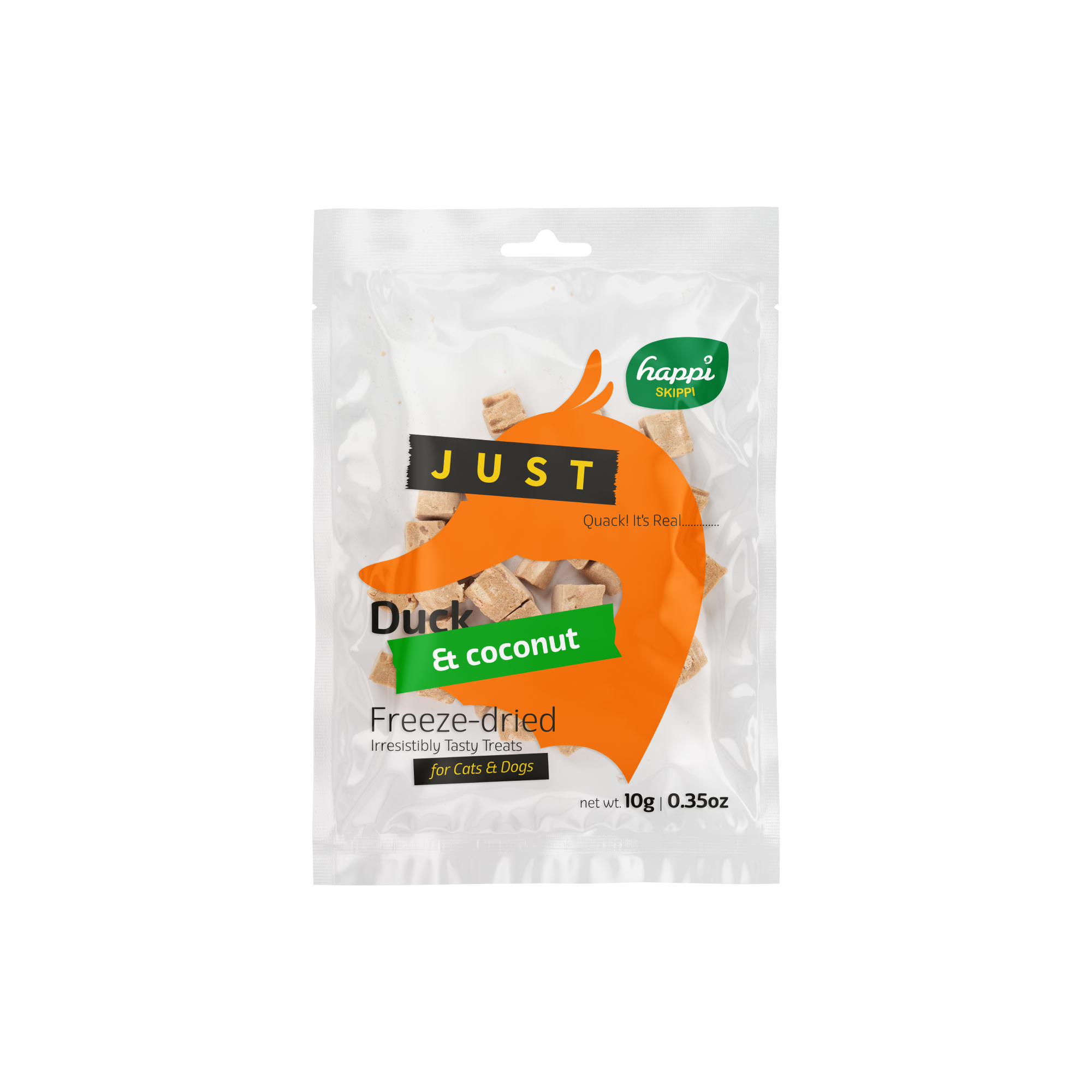 Happi Skippi 10g Just Freeze-dried Treat Duck & Coconut For Cats And Dogs