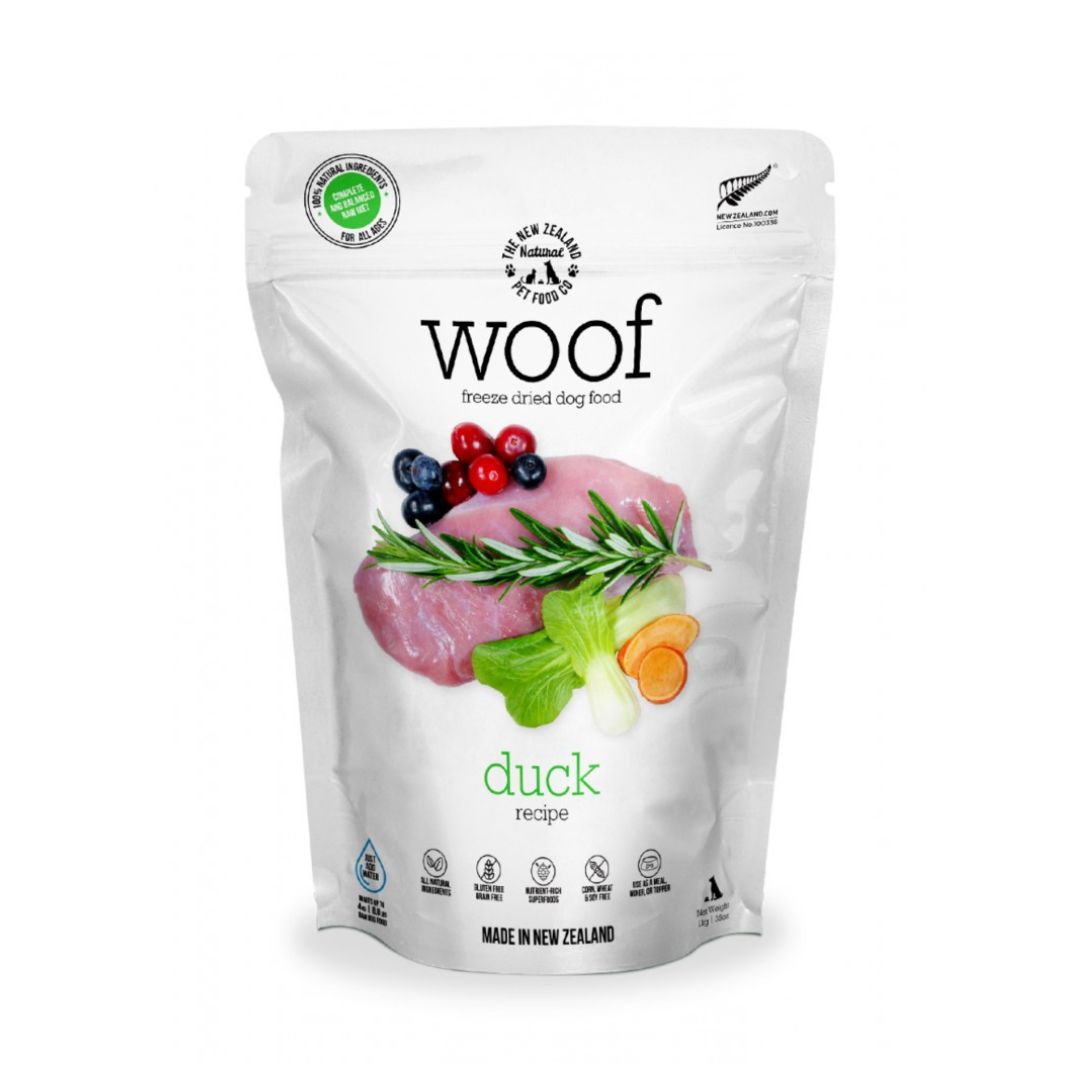 Woof Freeze Dried 280g Duck Dry Dog Food