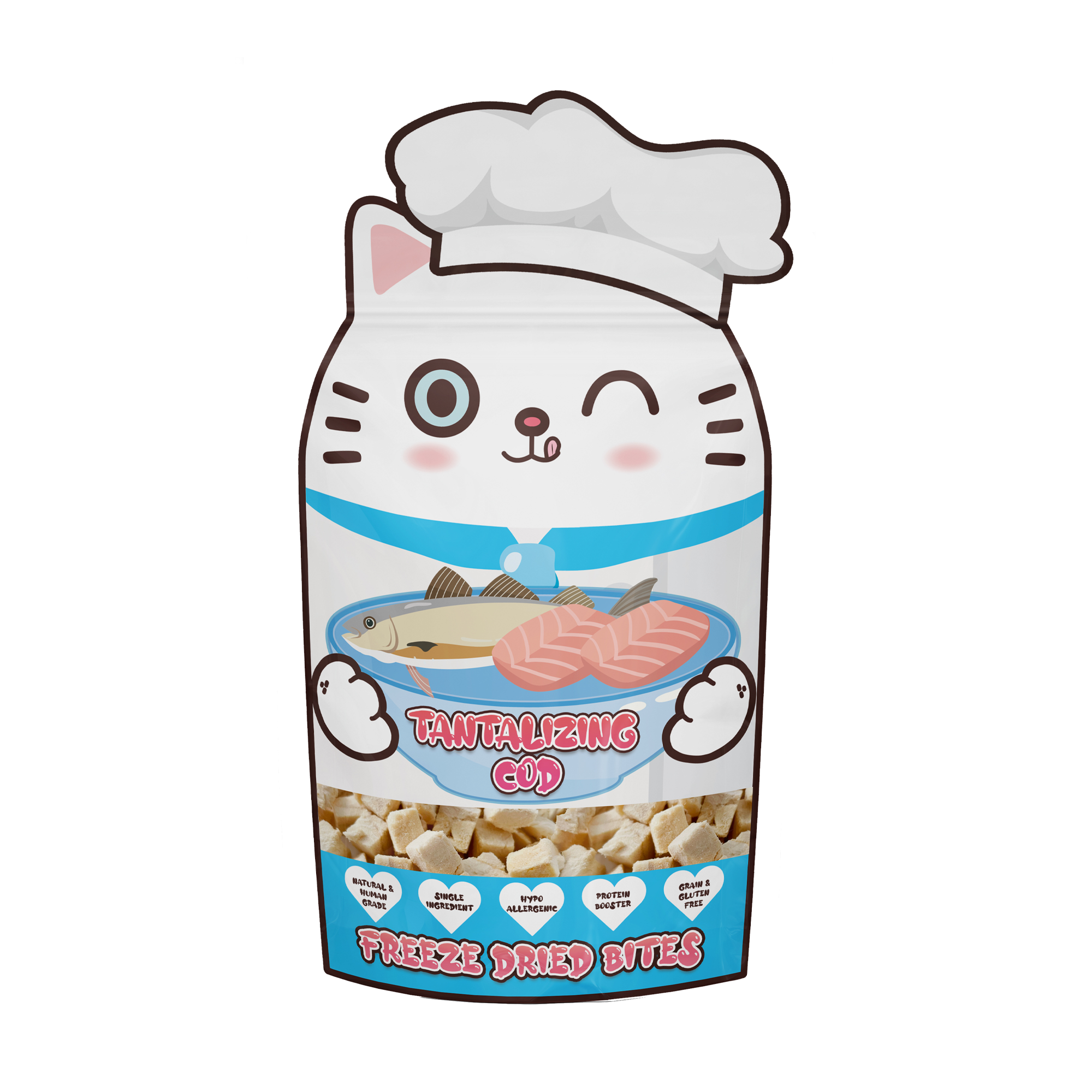 Jollycat Cat 30g Tantalizing Cod Freeze Dried Bites Cat Treat
