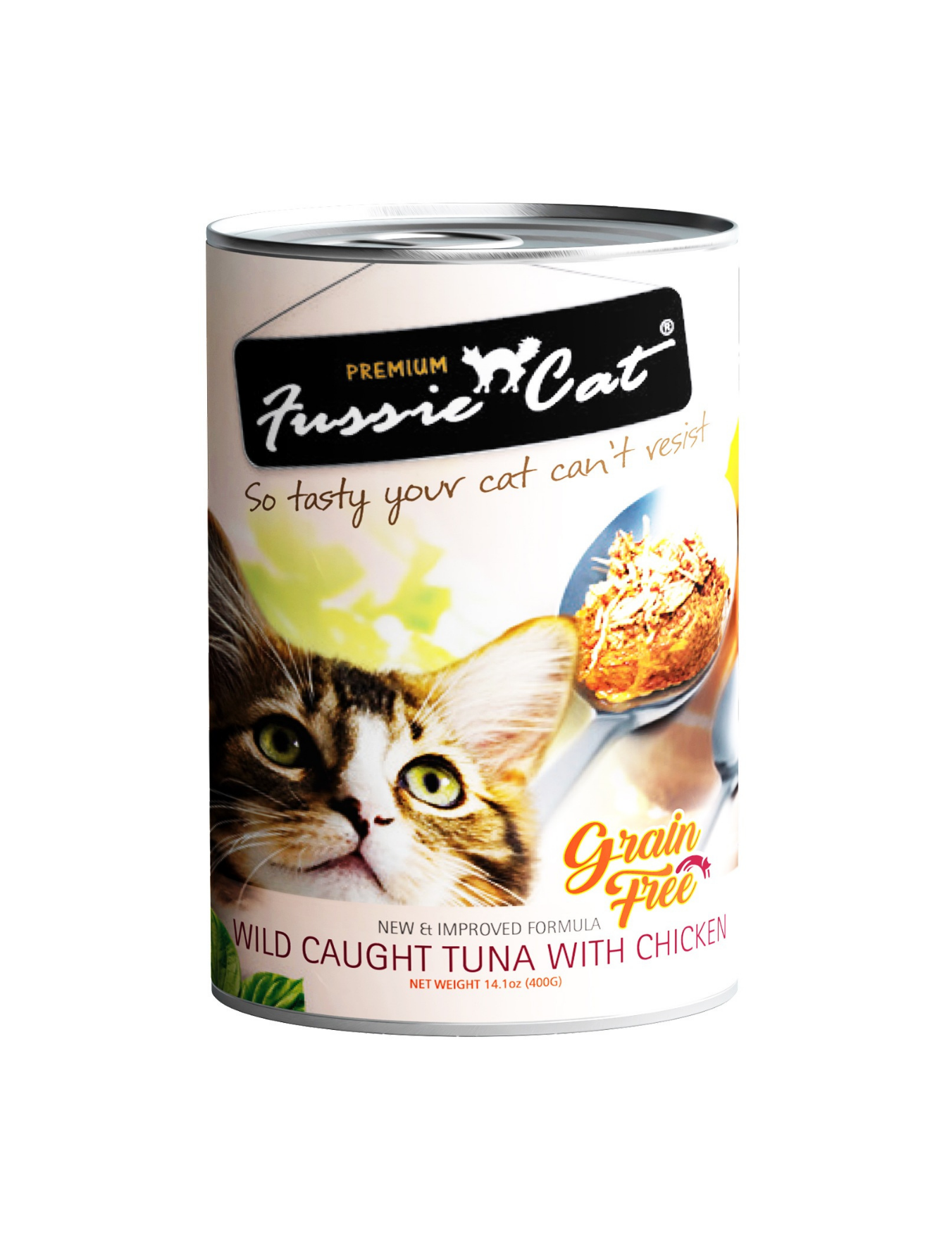 Fussie Cat 400g Wild Caught Tuna & Chicken Wet Cat Food
