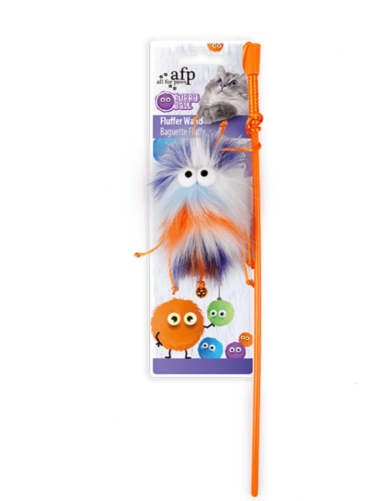 Afp Furry Ball Fluffer Wand Orange