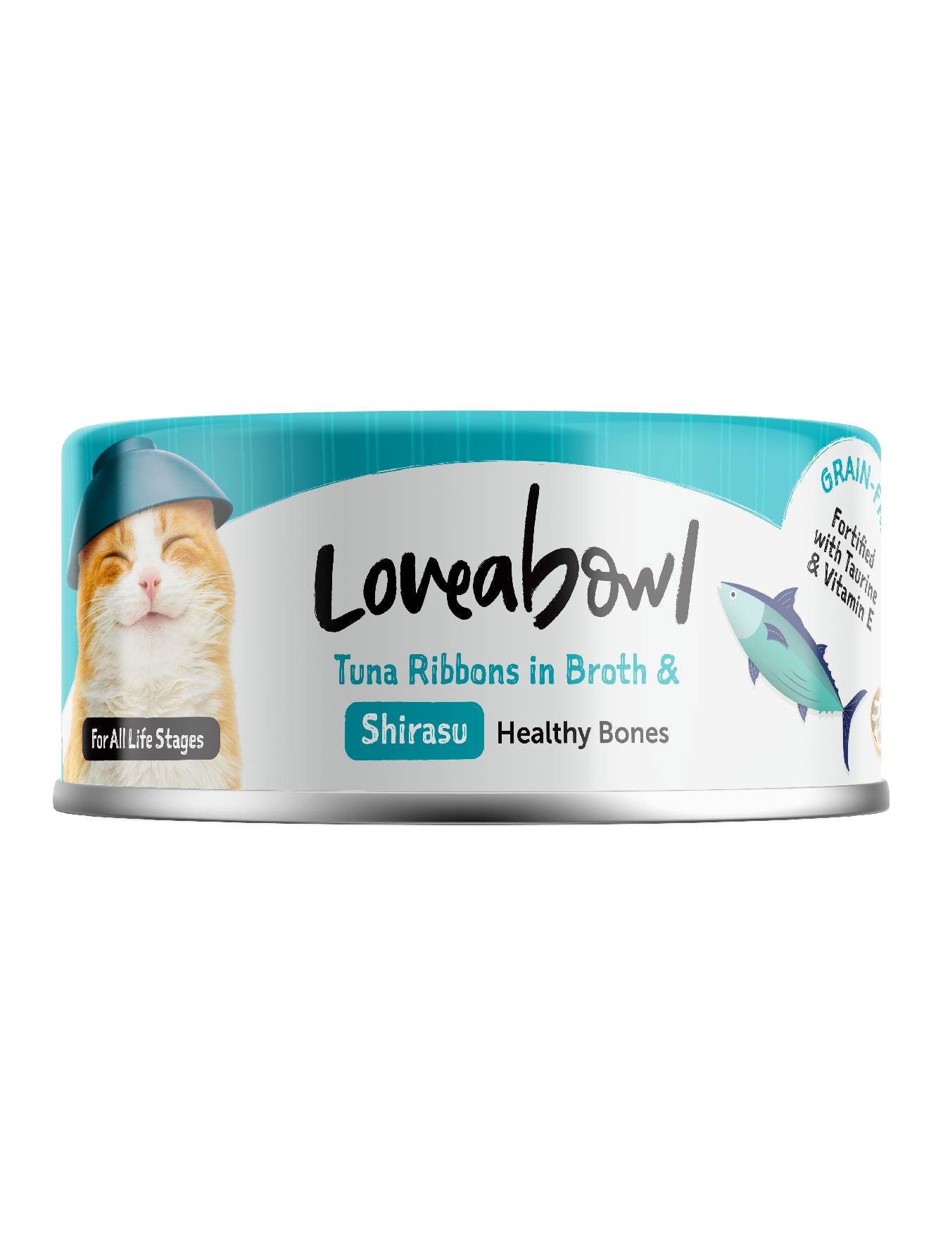 Loveabowl Cat 70g Tuna Ribbons In Broth With Shirasu Cat Wet Canned Food