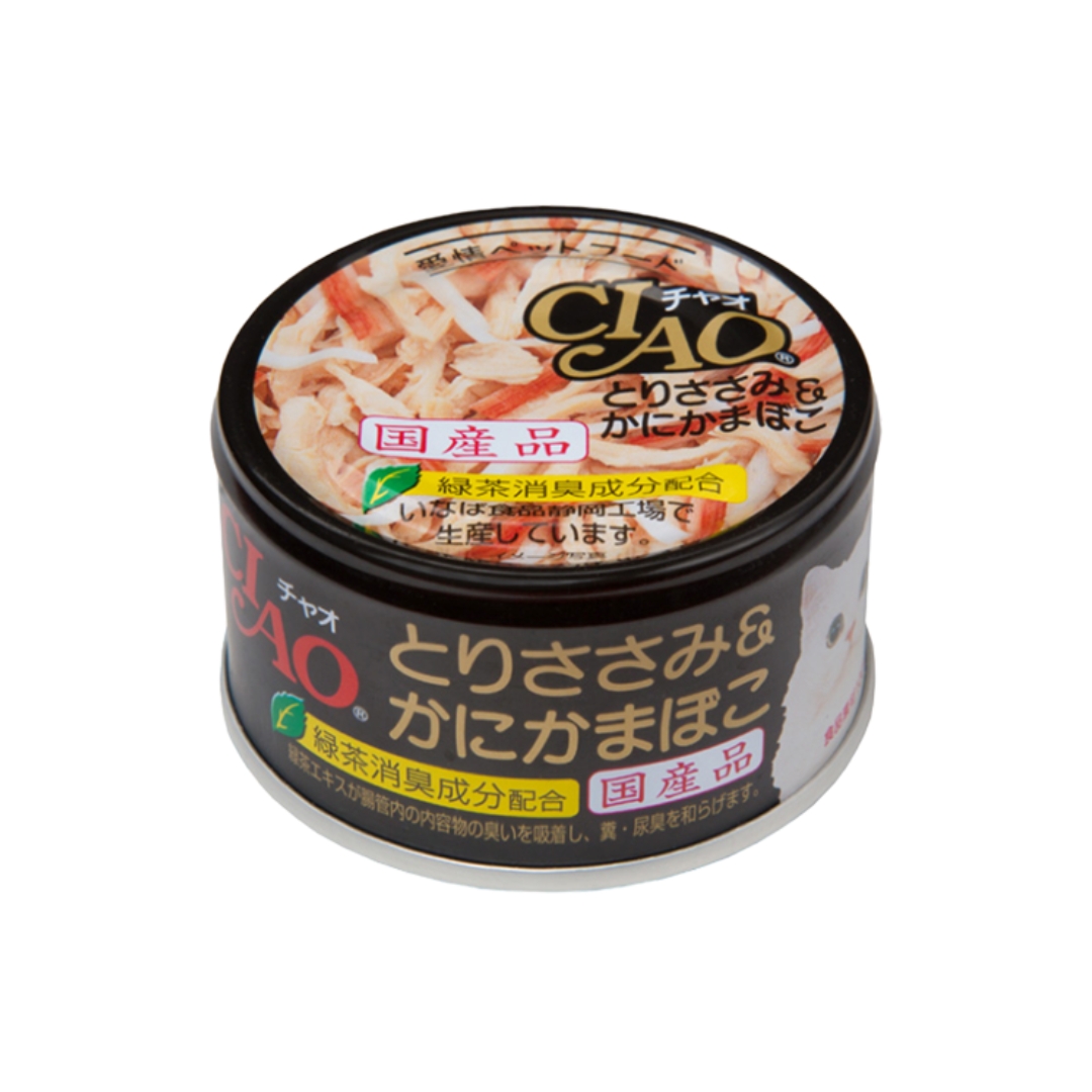 Ciao Can 85g Chicken Fillet & Crab Stick In Jelly Wet Cat Food
