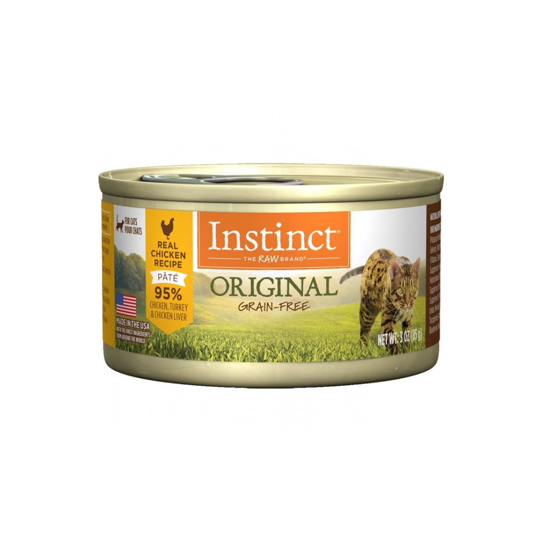 Instinct Cat 3oz Original Grain Free Pate Real Chicken Recipe Wet Cat Food