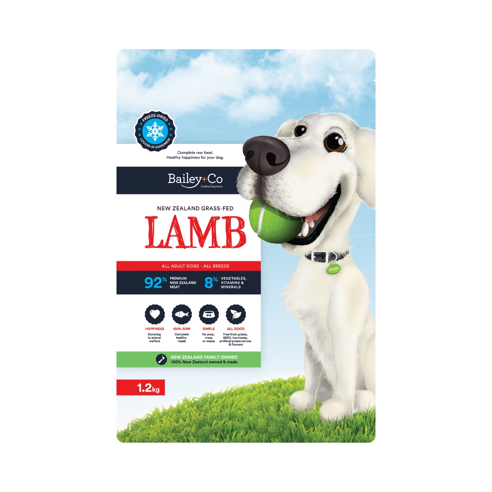 Bailey+co Dog 1.2kg Freeze Dried Lamb Meal For Dogs