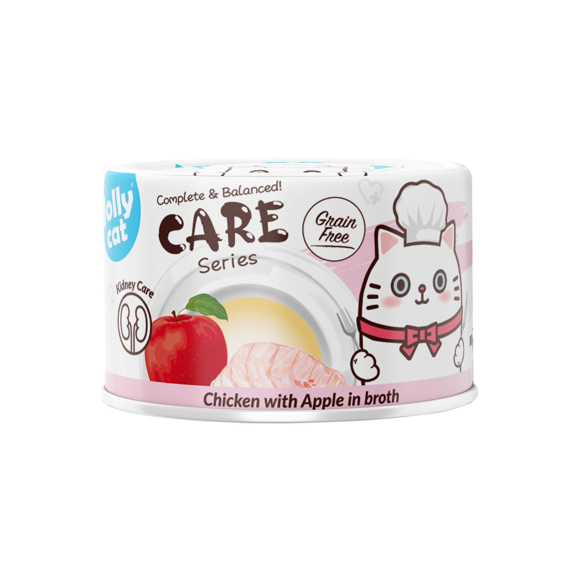 Jollycat Cat 80g Kidney Care Chicken With Apple In Broth Wet Cat Food